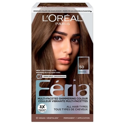 L’Oréal Colorant capillaire nuance 50 Châtain moyen Feria 1 ea, 17,49 $/1ch