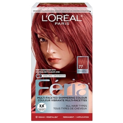 L’Oréal Colorant capillaire 77 acajou brillant Féria 1 ea, 15,99 $/1ch