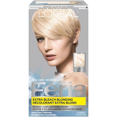 L'Oreal Paris Feria, 205 Extra Bleach Blonde 1 ea, $15.99/1ea