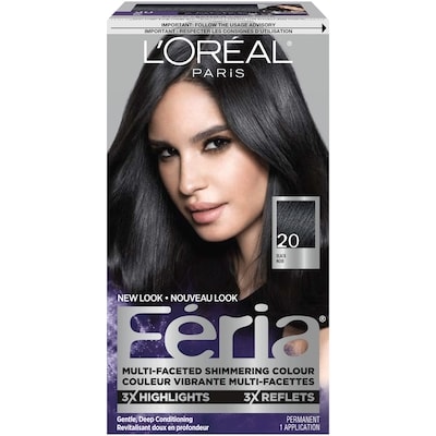 L’Oréal Colorant capillaire 20 noir Féria 1 ea, 18,49 $/1ch