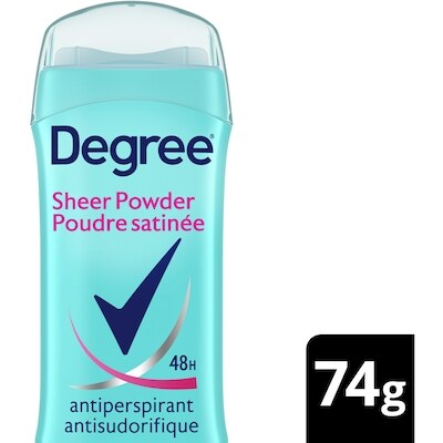 Degree Antisudorifique en Bâton pour Femmes Poudre Satinée 74 g, 8,39 $/100g