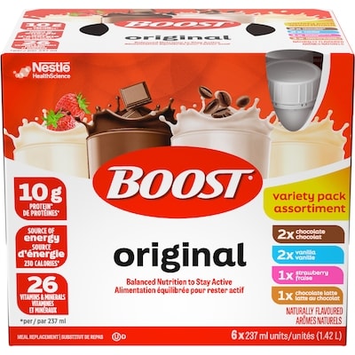 Nestle Health Science Original est un complément nutritif paquet de 6 6x237.0 ml, 0,91 $/100ml