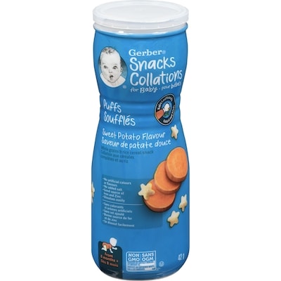 Nestlé Gerber PUFFS, Sweet Potato, Baby Snacks 42 g, $8.31/100g