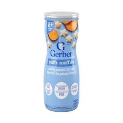 Nestlé SOUFFLÉS Saveur de patate douce, collations pour bébés, 42 g 42 g, 5,95 $/100g