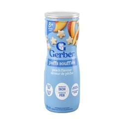 Nestlé Gerber PUFFS, Peach, Baby Snacks 42 g, $9.50/100g