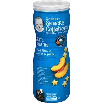 Nestlé Gerber PUFFS, Peach, Baby Snacks 42 g, $8.31/100g