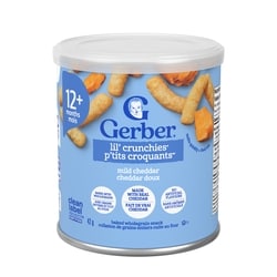 Nestlé Gerber P’tits croquants Cheddar doux, pour tout-petits, 12 mois et plus 42 g, 8,31 $/100g