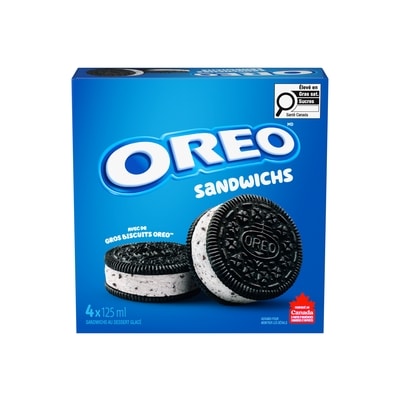 Nestlé Christie Oreo Sandwichs Au Dessert Glacé 4x125.0 ml, 1,20 $/100ml