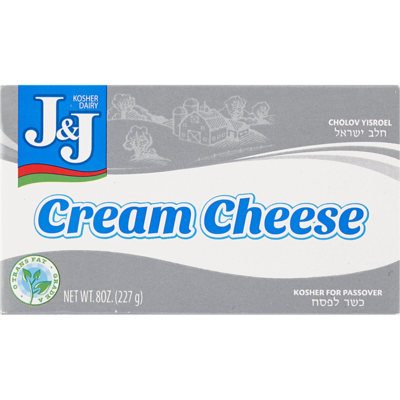 J & J Fromage à la crème casher 227 g, 5,28 $/100g