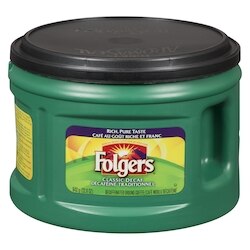 Folgers Classic Decaf Ground Coffee 642 g, $2.07/100g