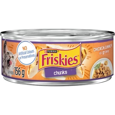 Purina Friskies Chunks Chicken Dinner, Wet Cat Food 156 g, $0.58/100g