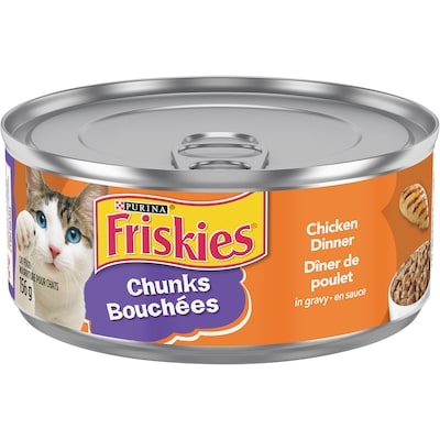 Purina Friskies Bouchées Dîner de Poulet en Sauce, Nourriture Humide pour Chats 156 g 156 g, 0,64 $/100g