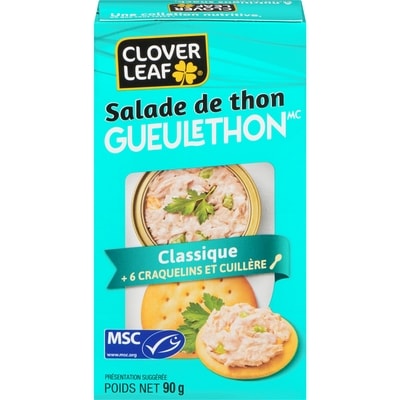 Clover Leaf Salade de thon classique en boîte 90 g, 3,32 $/100g