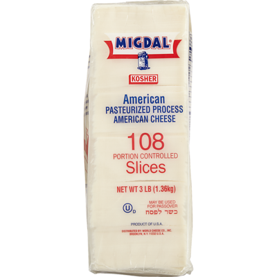 Migdal Cheese, Slices White 1.36 kg, $3.05/100g