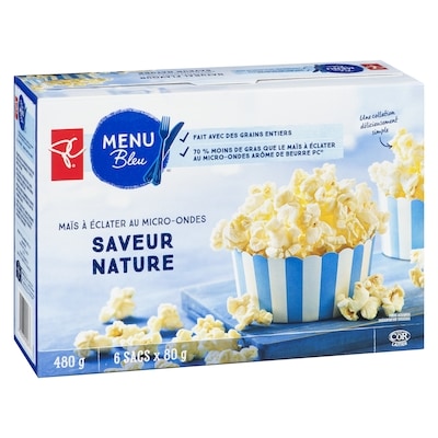 Maïs à éclater au micro-ondes, saveur nature