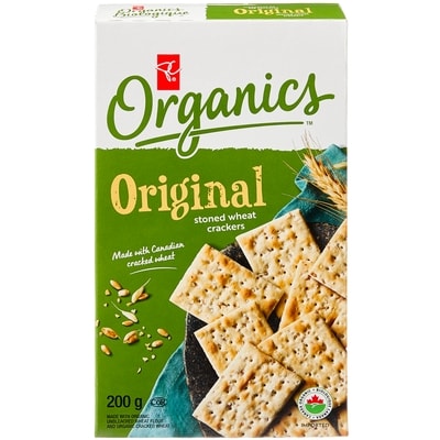 PC Organics Organics Original Stoned Wheat Crackers 200 g, $2.50/100g