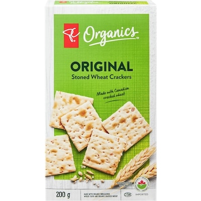 PC Biologique Craquelins de blé concassé original Biologique 200 g, 2,25 $/100g