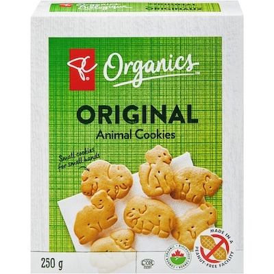 PC Organics Organics Original Animal Cookies 250 g, $2.00/100g