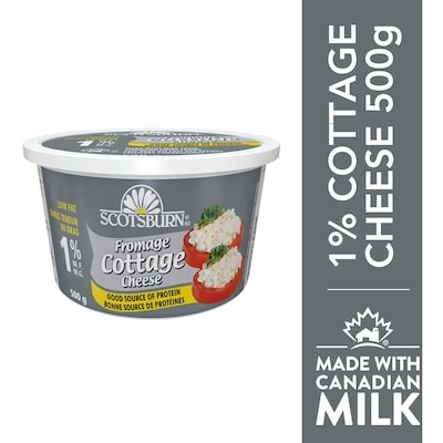 Scotsburn Low Fat Cottage Cheese 500 ml, $1.50/100ml