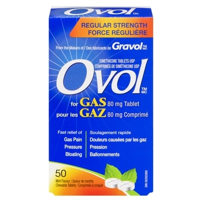 Ovol Regular Strength Chewable Tablets 50 ea, $0.20/1ea