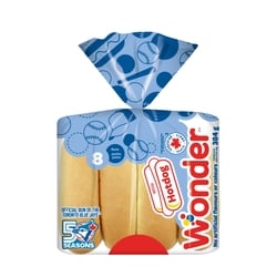 Wonder Pains à hot dog blancs - 8 8x44.5 g, 1,12 $/100g