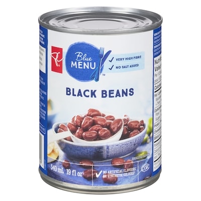 PC Blue Menu Black Beans 540 ml, $0.32/100ml
