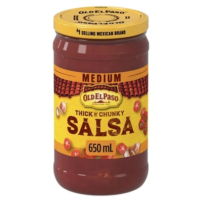 Old El Paso Thick n' Chunky Salsa, Medium 650 ml, $1.00/100ml