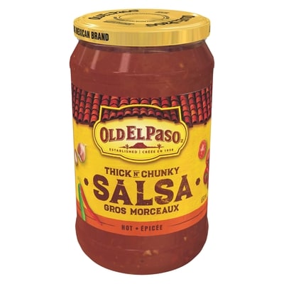 Old El Paso Thick n' Chunky Salsa, Hot 650 ml, $1.00/100ml