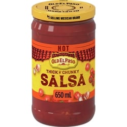 Old El Paso Thick n' Chunky Salsa, Hot 650 ml, $1.00/100ml