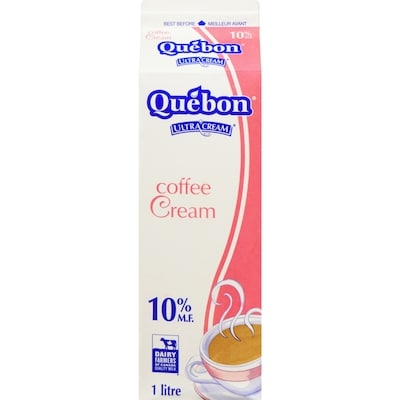 QUEBON 10% Coffee Cream 1 l, $0.40/100ml