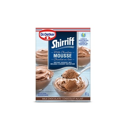 Dr Oetker Shirriff Mousse Mix, Milk Chocolate 87 g, $4.01/100g