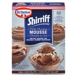 Dr Oetker Shirriff Mousse Mix, Milk Chocolate - 87 g | Zehrs