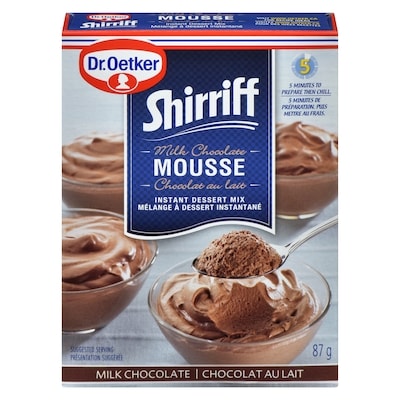 Dr Oetker Shirriff Mousse Mix, Milk Chocolate 87 g, $3.78/100g