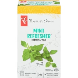 President's Choice Mint Refresher Herbal Tea 20 ea, $0.25/1ea