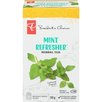 President's Choice Mint Refresher Herbal Tea 20 ea, $0.19/1ea