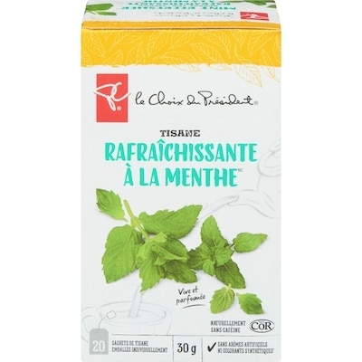 le Choix du Président Tisane rafraîchissante à la menthe 20 ea, 0,25 $/1ch