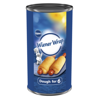 Pillsbury Wiener Wraps, Refrigerated Dough, Ready to Bake, 6 ct 200 g, $1.50/100g