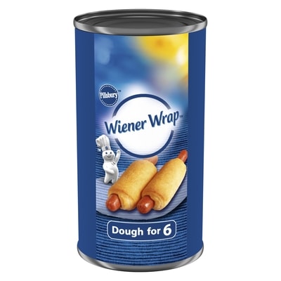 Pillsbury Wiener Wraps, Refrigerated Dough, Ready to Bake, 6 ct 200 g, $1.40/100g