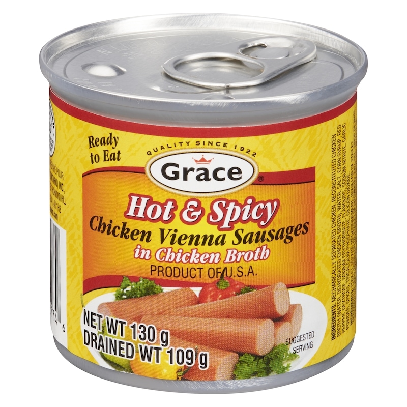 Chicken Vienna Sausages In Chicken Broth, Hot & Spicy