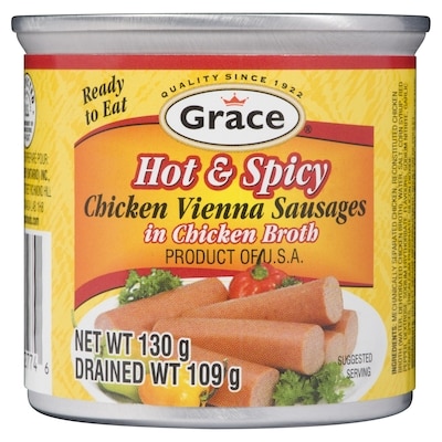 Chicken Vienna Sausages In Chicken Broth, Hot & Spicy