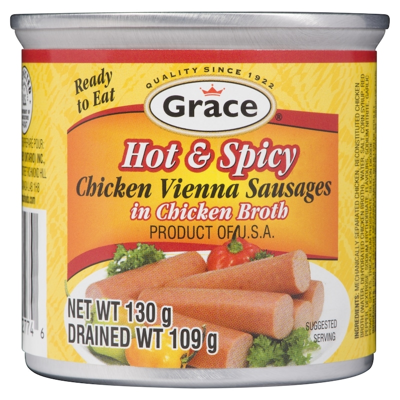 Chicken Vienna Sausages In Chicken Broth, Hot & Spicy