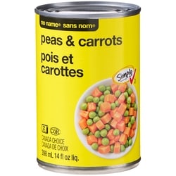 No Name Peas & Carrots 398 ml, $0.45/100ml