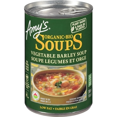 Amys Organic Soup, Vegetable Barley 398 ml, $1.51/100ml