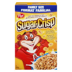 Post Sugar Crisp Family Size 550 g, $1.00/100g