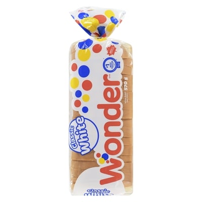 Wonder Classic White Bread 570 g, $0.70/100g