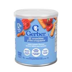 Nestlé Gerber Lil’ Crunchies Zesty Tomato Flavour Toddler Snacks 42 g, $9.50/100g