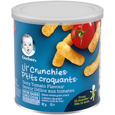 Nestlé Gerber P'Tits Croquants Délice Tomates, Coll. Pour Tout-Petits 42 g, 9,50 $/100g