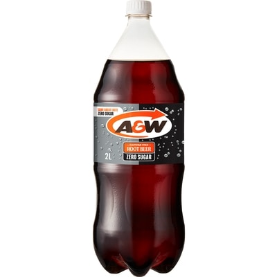 A&W A&W Zero Sugar Root Beer 2 L Bottle 2 l, $0.21/100ml