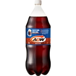 A&W Root Beer 2 l, $0.14/100ml