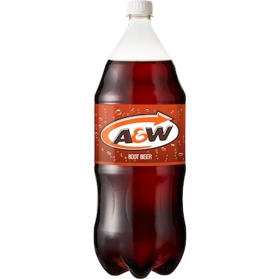 A&W Root Beer 2 l, $0.17/100ml